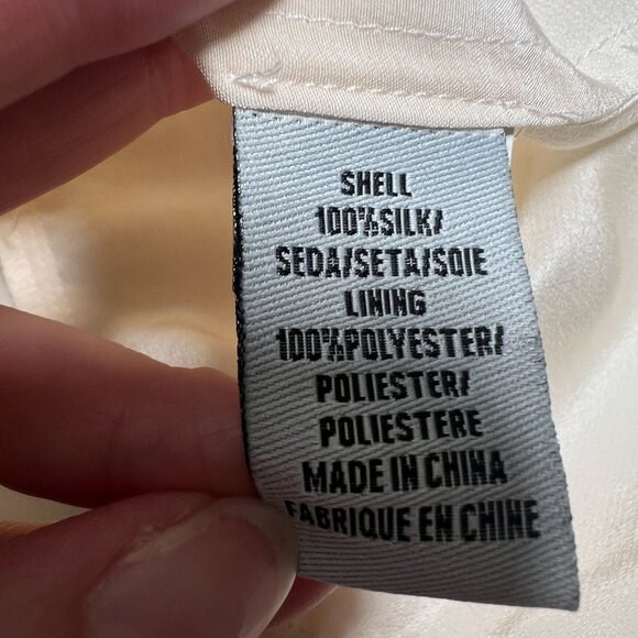 Tibi New York Ruffled Crepe de Chine Silk Halter Midi Dress Ivory White Size 10 - Picture 14 of 15